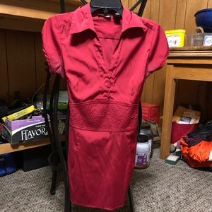 ♥️ Red Cotton Works short sleeve stretch blouse